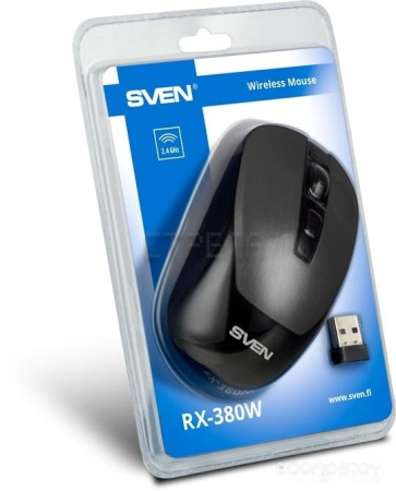 Мышь Sven RX-380W (серый металлик)