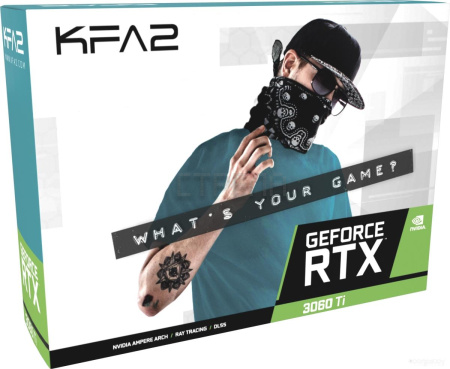 Видеокарта KFA2 GeForce RTX 3060 Ti Core LHR 1-Click OC 36ISL6MD1VQK