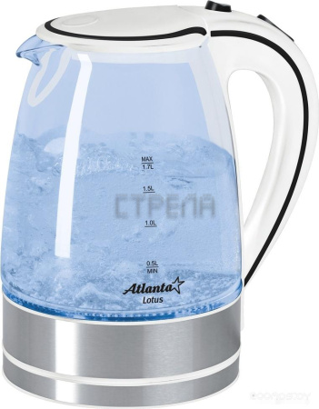 Электрочайник Atlanta ATH-691 (белый/черный)