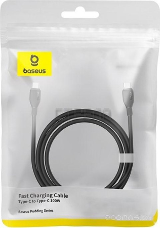 Кабель Baseus Pudding Series Fast Charging Cable 100W USB Type-C - USB Type-C (1.2 м, черный)