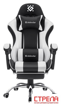 Игровое (геймерское) кресло Defender Tios (черный/белый)