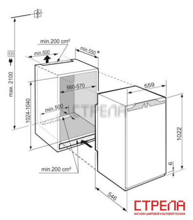 Однокамерный холодильник Liebherr IRe 4020 Plus