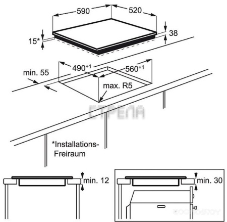 Варочная панель Electrolux EHF 6547 FXK