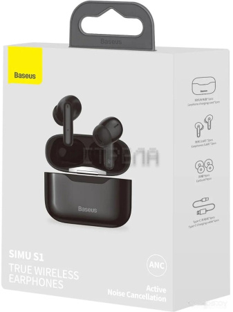 Наушники Baseus Simu S1 (черный)