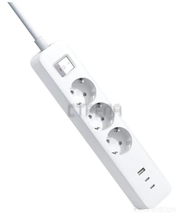 Удлинитель Xiaomi 20W Power Strip (2C1A) XMCXB01EU (BHR07UKEU)