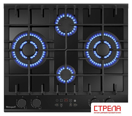 Варочная панель Weissgauff HGG 642 BGH Double Wok Timer
