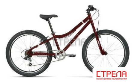 Велосипед Forward Unit 24 1.0 2023 (темно-красный)