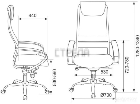 Кресло Бюрократ CH-609SL (черный)