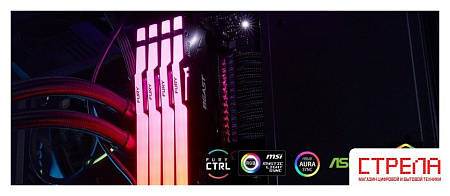 Оперативная память Kingston FURY Beast RGB 32ГБ DDR5 5200 МГц KF552C40BB2A-32