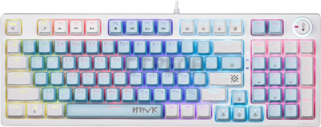 Клавиатура Defender Hawk GK-418 (белый, Outemu Brown)