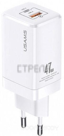 Сетевое зарядное устройство Usams US-CC137 T41 (белый)