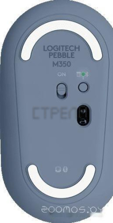 Мышь Logitech M350 Pebble (темно-синий)