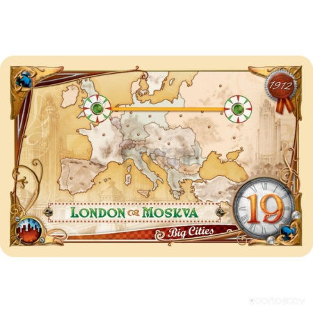 Настольная игра Hobby World Ticket to Ride. Европа: 1912 (дополнение) 1626