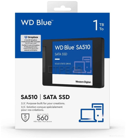 SSD Western Digital Blue SA510 1TB WDS100T3B0A