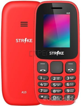 Кнопочный телефон Strike A13 (красный)