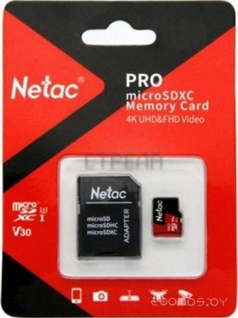 Карта памяти Netac P500 Extreme Pro 32GB NT02P500PRO-032G-R (с адаптером)