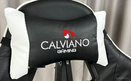 Игровое (геймерское) кресло Calviano 1585 (черный/белый)
