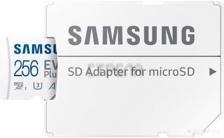 Карта памяти Samsung EVO Plus 2021 microSDXC 256GB (с адаптером)