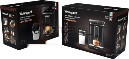 Кофемашина Weissgauff WCM-325 Black Automatic Touch Cappuccino