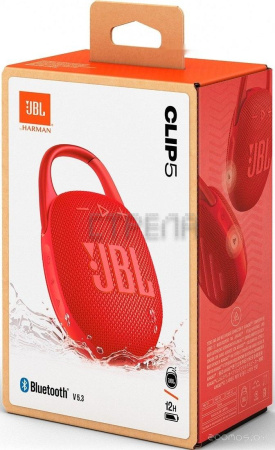 Беспроводная колонка JBL Clip 5 (красный)
