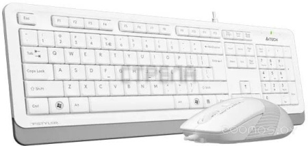 Клавиатура + мышь A4Tech Fstyler F1010 (белый/серый)