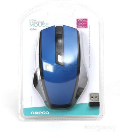 Мышь Omega OM-08 (синий)