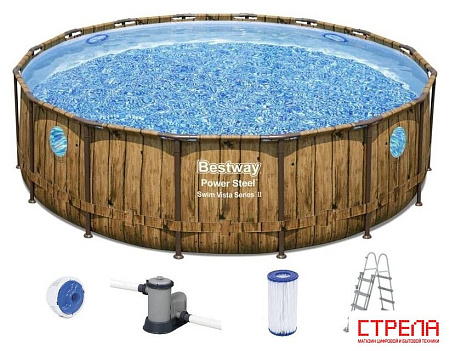 Каркасный бассейн Bestway Power Steel 56725 (488х122)