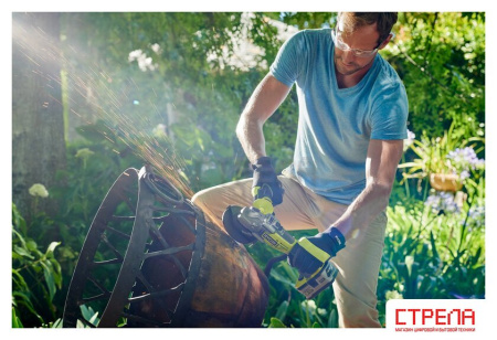 Угловая шлифмашина Ryobi R18AG7-0 (без АКБ)