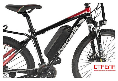 Электровелосипед Benelli E-MTB Alpan 27.5 (черный/красный)