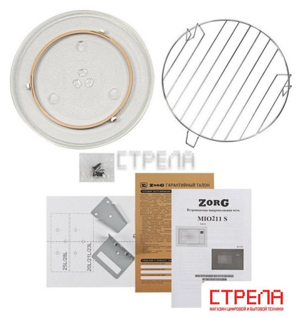 Микроволновая печь ZorG MIO211 S (белый)