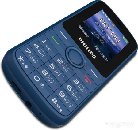 Кнопочный телефон Philips Xenium E2101 (синий)