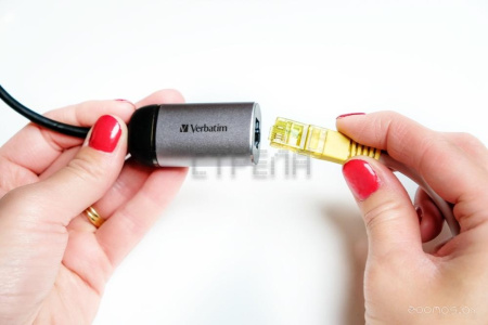Сетевой адаптер Verbatim USB-C Gigabit Ethernet Adapter 49146