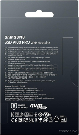 SSD Samsung 9100 Pro с радиатором 4TB MZ-VAP4T0CW