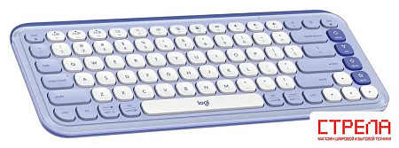 Клавиатура Logitech Pop Icon Keys 920-013090 (сиреневый/белый, с гравировкой)