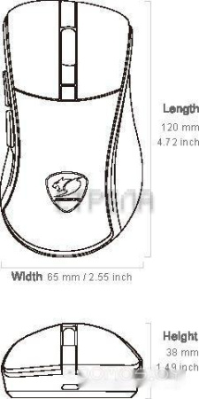 Игровая мышь COUGAR Surpassion RX (черный)