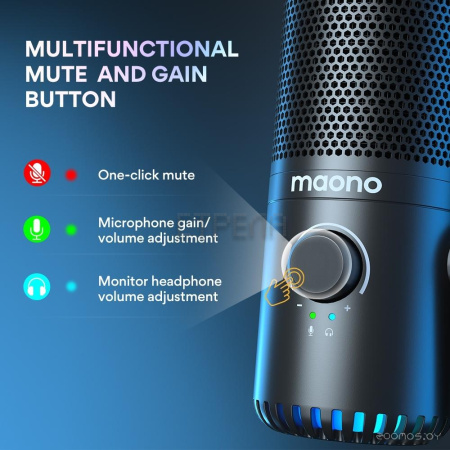 Проводной микрофон Maono DM30 (черный)