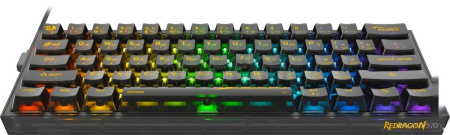Клавиатура Redragon Fizz (прозрачный/черный)
