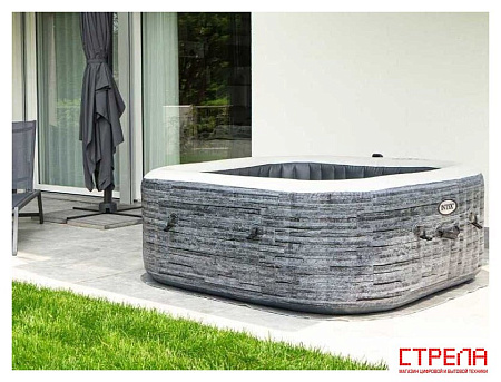 Надувной бассейн Intex Greystone Deluxe 28450 (175х71)