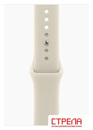 Умные часы Apple Watch Series 12 46 мм (алюминиевый корпус, светлое золото/песочный, спортивный силиконовый ремешок S/M)