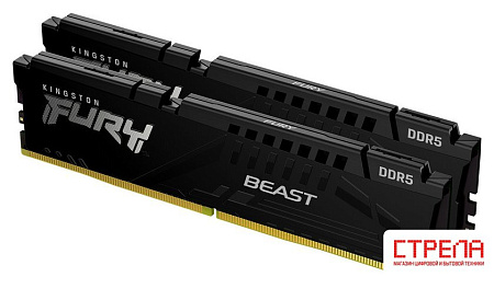 Оперативная память Kingston FURY Beast 2x32ГБ DDR5 6000 МГц KF560C30BBK2-64