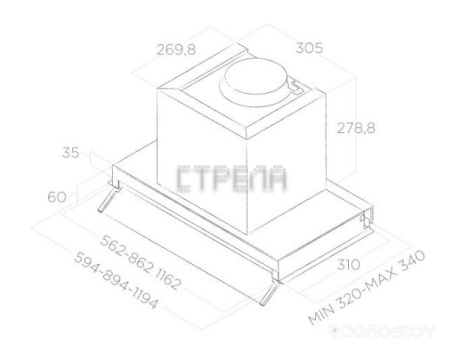 Кухонная вытяжка Elica Boxin LX/IX/A/60 (PRF0114760A)