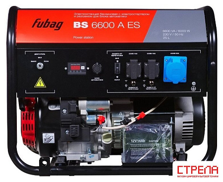 Бензиновый генератор Fubag BS 6600 A ES 646281