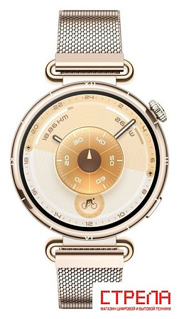 Умные часы Huawei Watch GT 6 41 мм (золотистый, с золотистым миланским браслетом, международная версия)