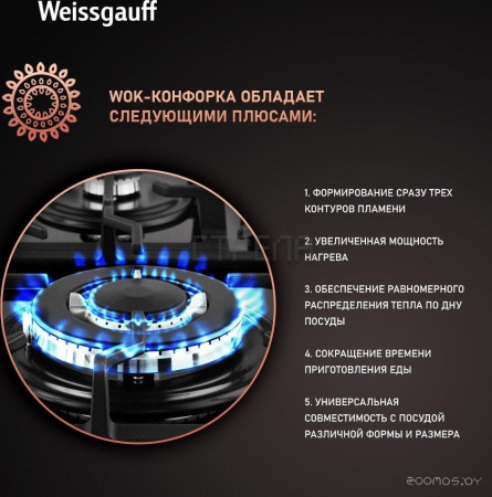Варочная панель Weissgauff HGG 641 BGSV
