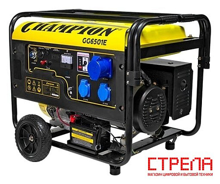 Бензиновый генератор Champion GG6501E+ATS