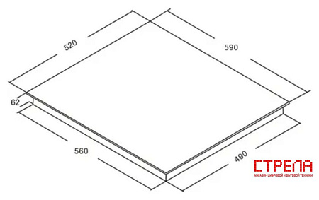 Варочная панель Akpo PIA 60 942 18FZ BL
