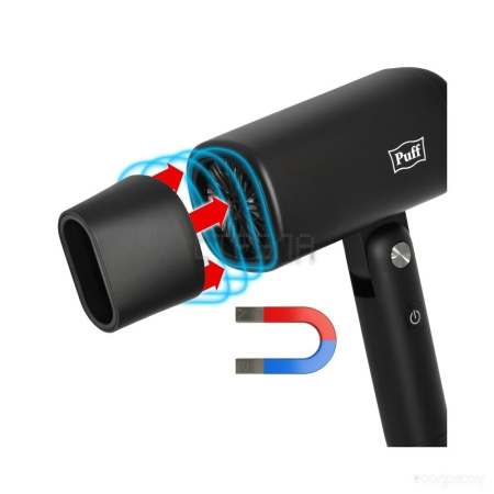Фен Puff 1875Bl (черный)
