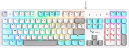 Клавиатура A4Tech Bloody S510N (белый, Bloody BLMS Red)