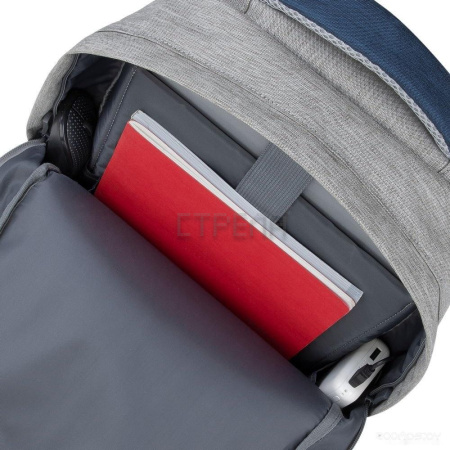 Городской рюкзак RIVACASE 7562 (серый/синий)