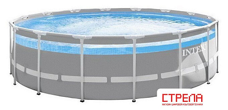 Каркасный бассейн Intex Prism Frame Clearview 26730 (488х122)
